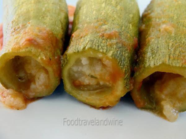 Kousa Mahshi ( version vegetariana) y Fatayer de Espinacas - Preparación paso 1