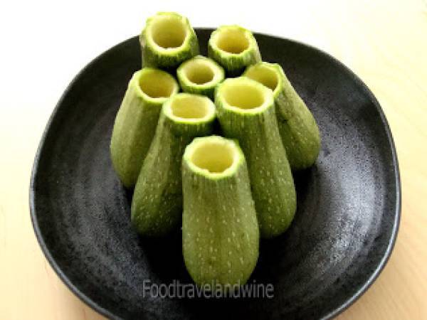 Kousa Mahshi ( version vegetariana) y Fatayer de Espinacas - Preparación paso 2