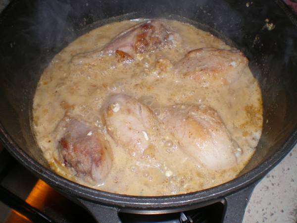 Pollo mughlai con pilaf - Preparación paso 6