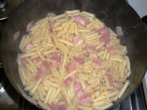 Macarrones con Bacon - Preparación paso 2