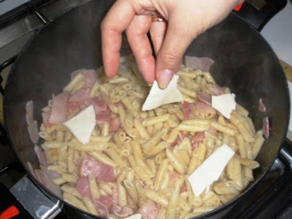 Macarrones con Bacon - Preparación paso 4