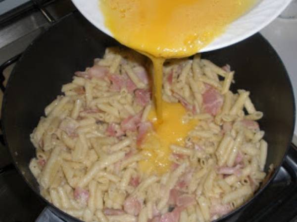 Macarrones con Bacon - Preparación paso 5