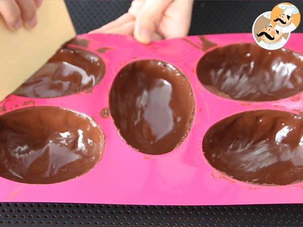 Huevos de Pascua de chocolate - Preparación paso 8