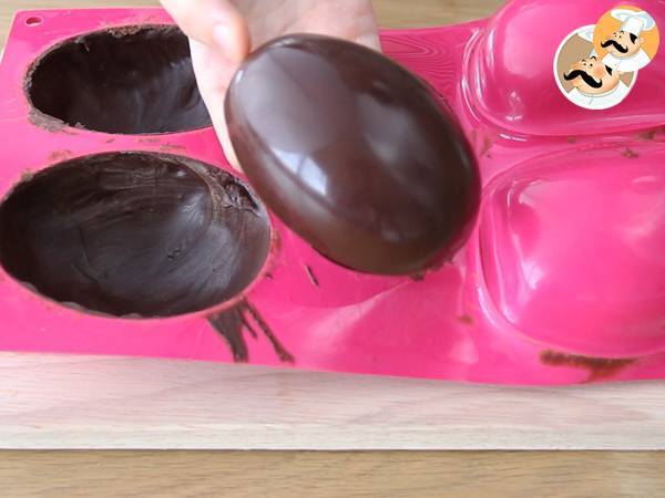 Huevos de Pascua de chocolate - Preparación paso 9