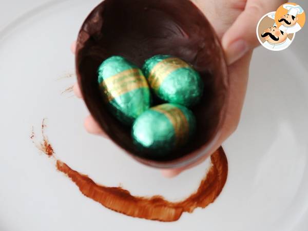 Huevos de Pascua de chocolate - Preparación paso 10
