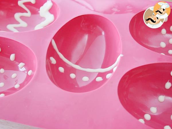 Huevos de Pascua de chocolate - Preparación paso 11