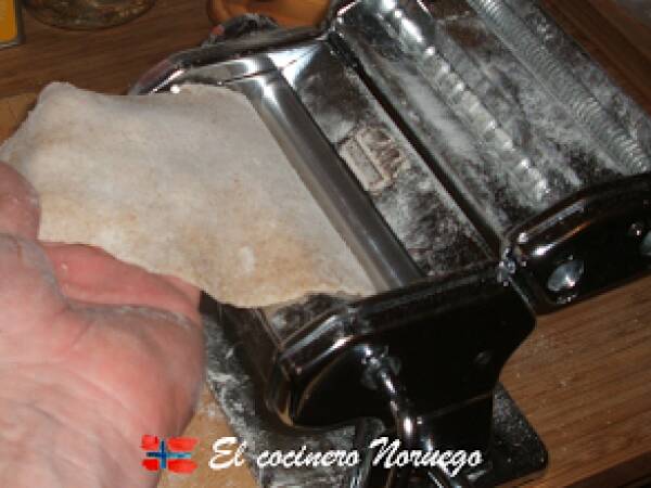 Pan plano Noruego (Flatbröd) - Preparación paso 3