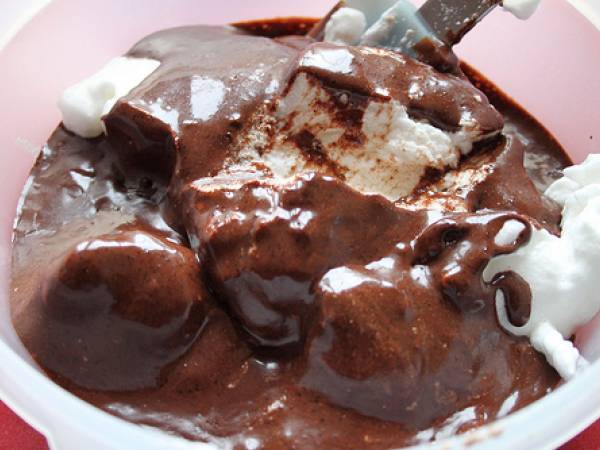 Bizcocho de chocolate con microondas - Preparación paso 5