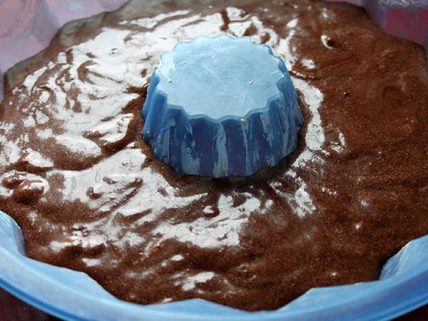 Bizcocho de chocolate con microondas - Preparación paso 7