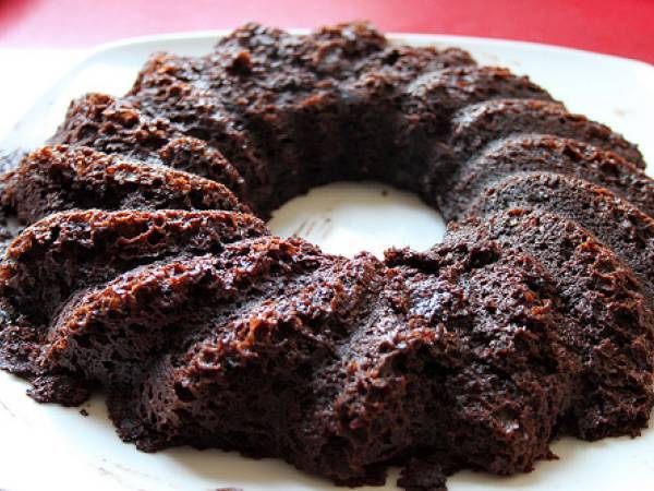 Bizcocho de chocolate con microondas - Preparación paso 10