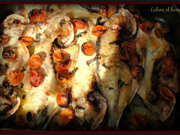 Lubina con romero al horno - Preparación paso 3