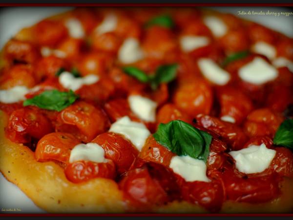 Tatín de tomates cherry y mozzarella - Preparación paso 1