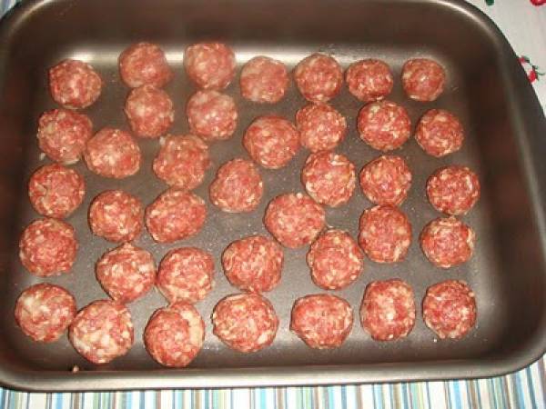 Albóndigas de carne picada al horno - Preparación paso 4
