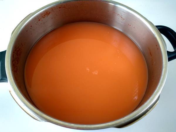 Aletría con bacalao - Preparación paso 2