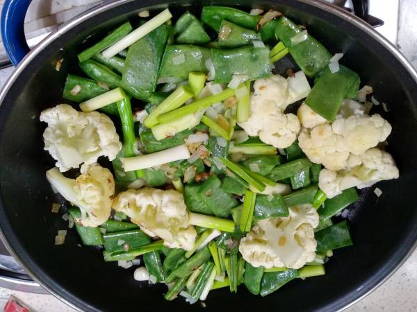 Aletría con bacalao - Preparación paso 6