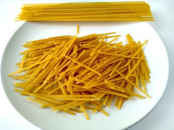 Aletría con bacalao - Preparación paso 10