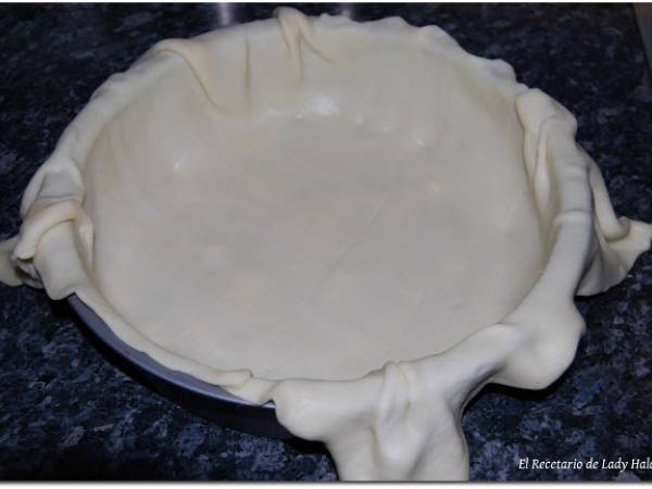 Tarta de manzanas y frambuesas o American Pie al estilo Jamie Oliver - Preparación paso 3