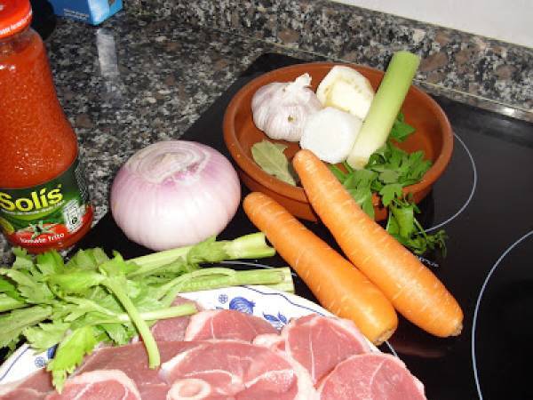 Cordero en salsa paso a paso - Preparación paso 1