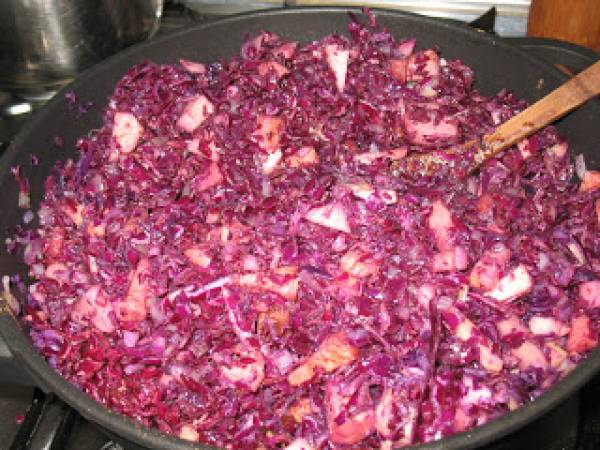 Lombarda con manzana y canela - Preparación paso 6