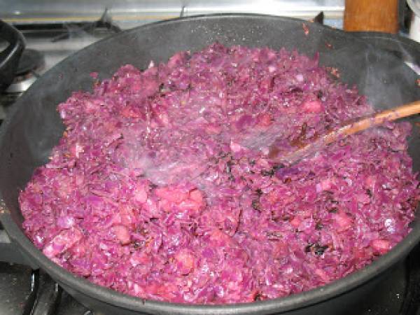 Lombarda con manzana y canela - Preparación paso 7