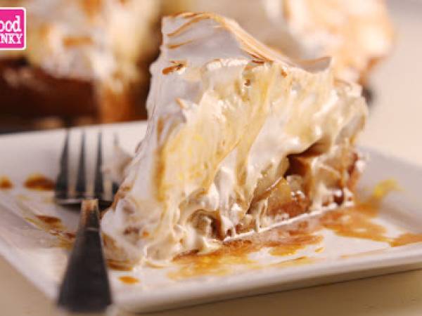 Pie de pera caramelizada y merengue suizo - Preparación paso 5