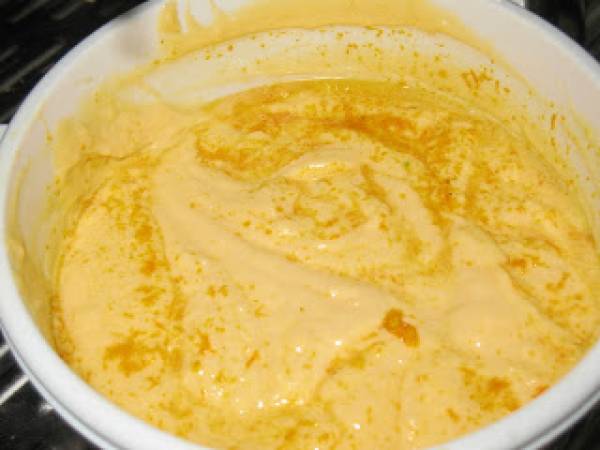 Bizcocho de naranja y nuez - Preparación paso 3