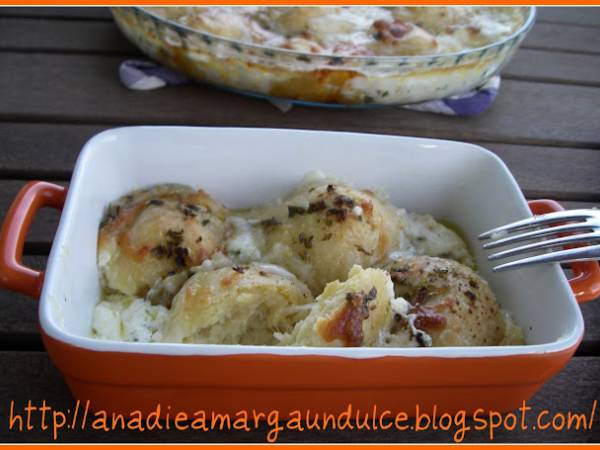 Ñoquis de mozzarella y gorgonzola - Preparación paso 2