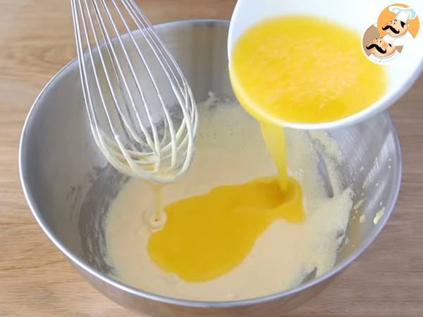 Pastel Mágico o inteligente de vainilla y limón - Preparación paso 4