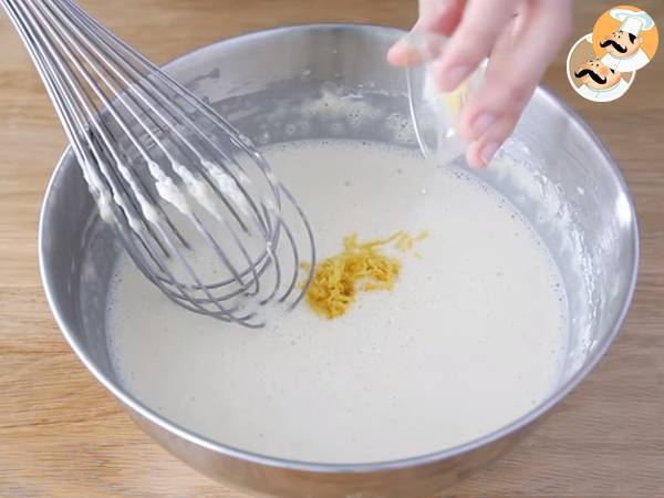 Pastel Mágico o inteligente de vainilla y limón - Preparación paso 6