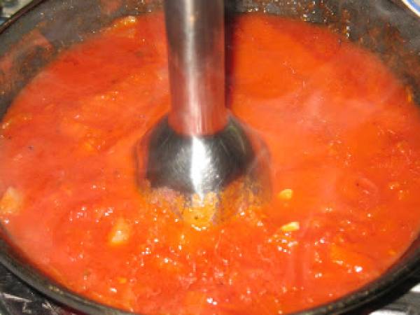 Hélices gratinadas con atún y gambas - Preparación paso 6