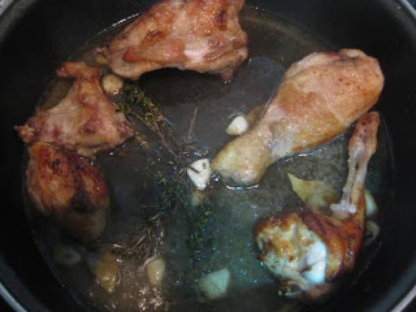 Conejo al ajillo - Preparación paso 4