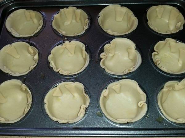 Mimiquiches de tagarninas y jamon york - Preparación paso 3