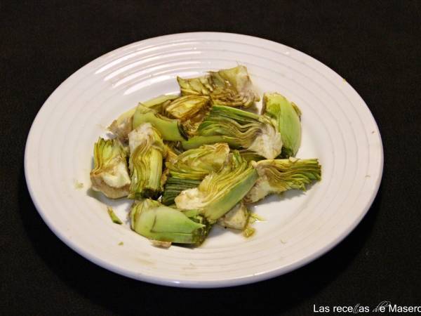 Alcachofas fritas - Preparación paso 1