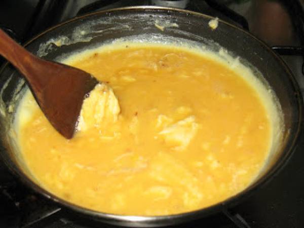 Espinacas con bacon en salsa de miel y jerez - Preparación paso 4