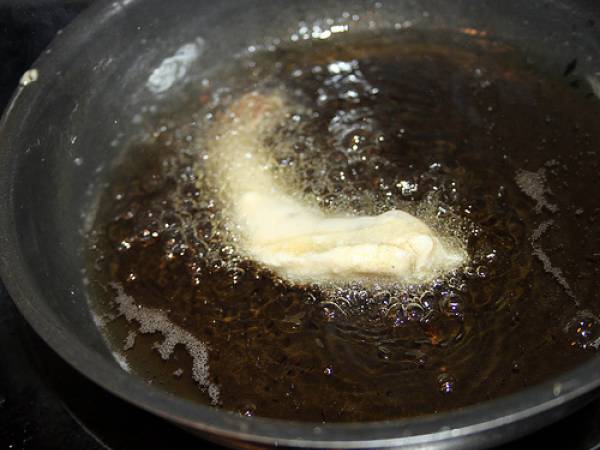 Langostinos en tempura - Preparación paso 5