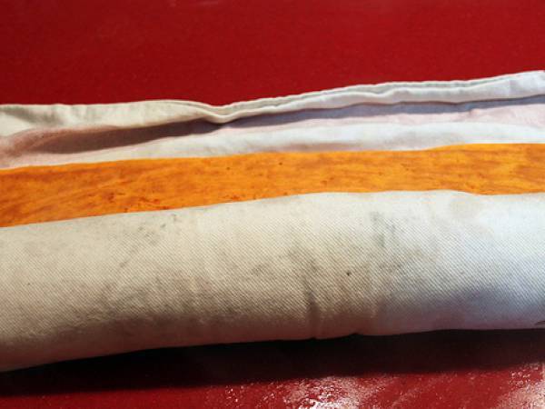 Rollo de pimientos con queso de cabra - Preparación paso 6