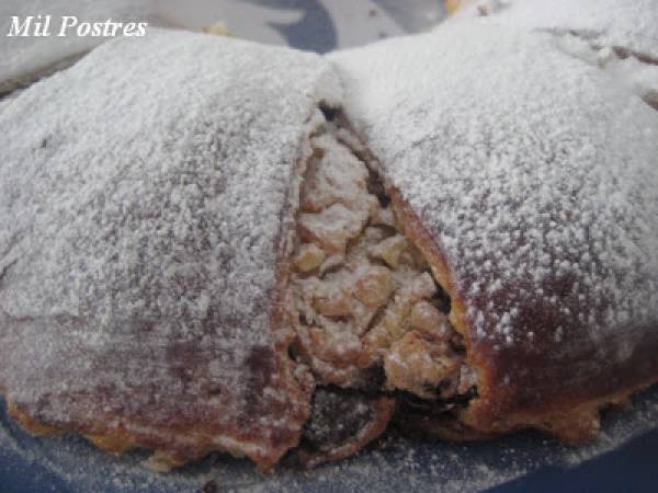 Bollo relleno de merengue francés y frutos secos - Preparación paso 7