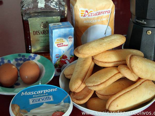 Tiramisú italiano paso a paso - Preparación paso 1