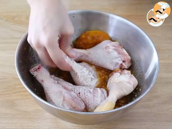 Pollo al mango con salsa de soja - Preparación paso 2
