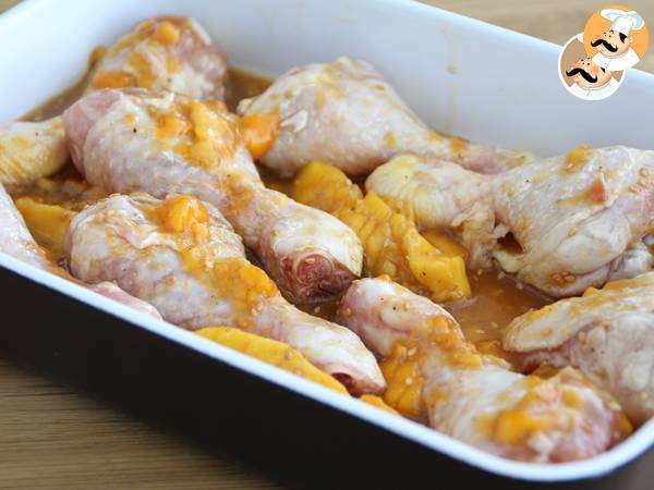 Pollo al mango con salsa de soja - Preparación paso 6