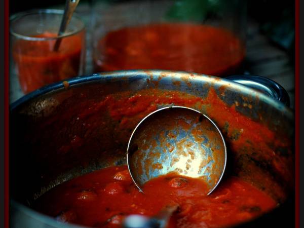 Sopa de tomate y albahaca - Preparación paso 4
