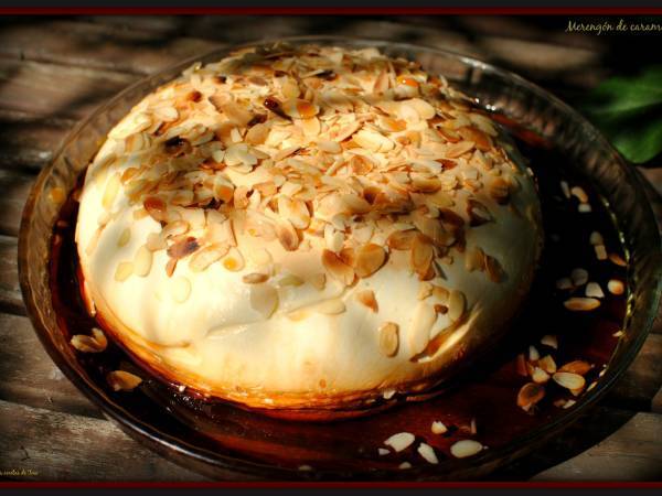 Merengón de caramelo y crema inglesa - Preparación paso 2