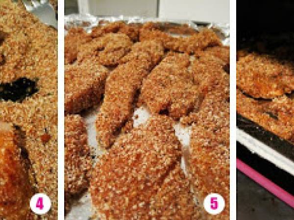 Pollo empanado al horno con paprika - Preparación paso 1