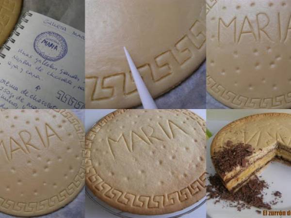 Tarta de Galletas María - Preparación paso 1
