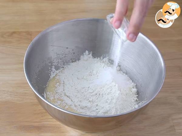 Tortitas con pepitas de chocolate. Pancakes - Preparación paso 3