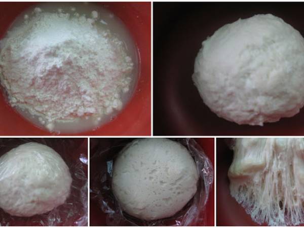 Mantou, panecillos al vapor de calabaza - Preparación paso 1