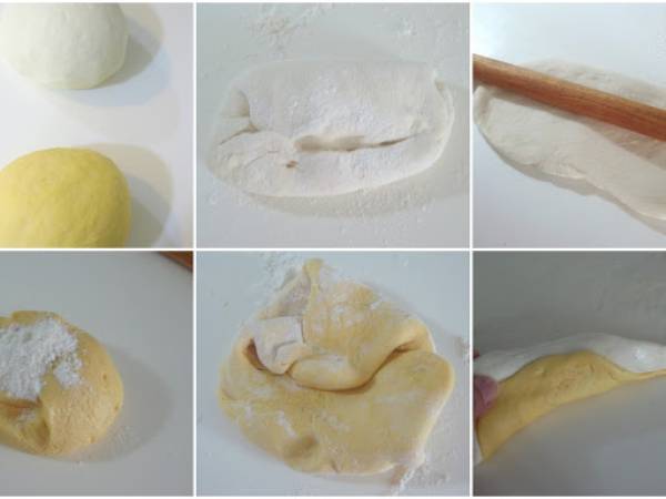 Mantou, panecillos al vapor de calabaza - Preparación paso 2