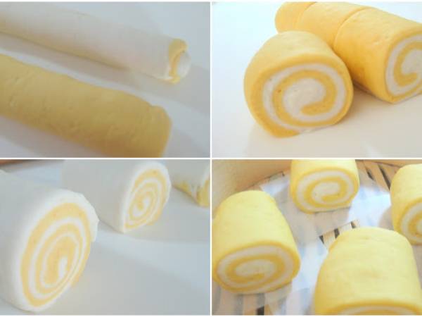 Mantou, panecillos al vapor de calabaza - Preparación paso 4