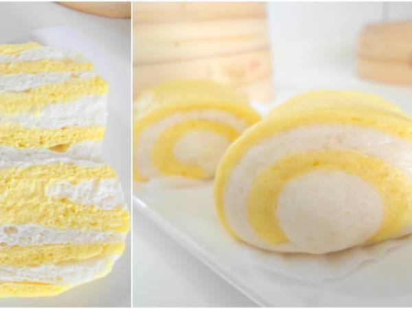 Mantou, panecillos al vapor de calabaza - Preparación paso 6