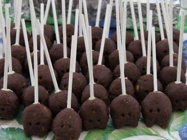 Cakes pops de Hello Kitty - Preparación paso 1